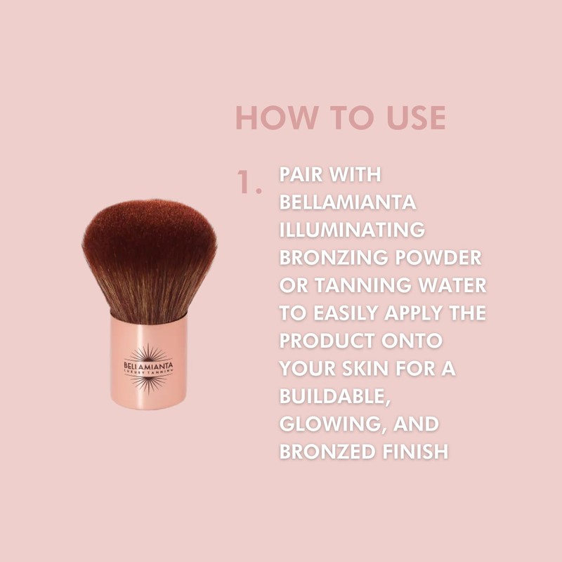 Bellamianta Luxury Baby Kabuki Bronzing Brush