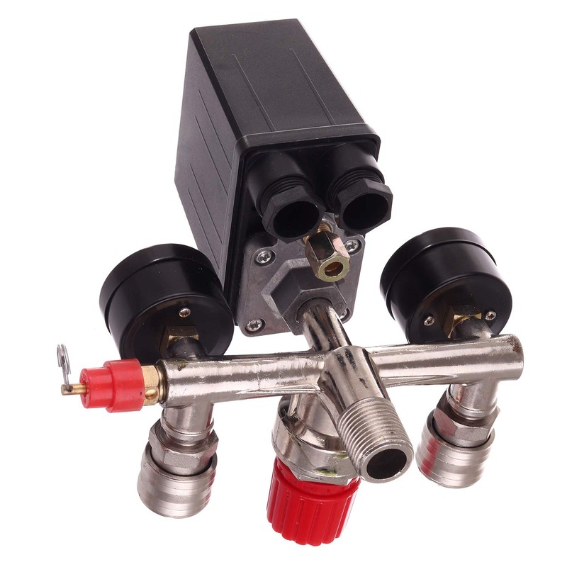 Pressure Regulator 230 V with Pressure Switch with 2 Measuring