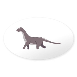 CafePress Dino Dinosaur Animal Sticker Oval Car Bumper Sticker
