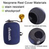 Aventik Neoprene Fishing Reel Cover Pouch Round Baitcasting Trolling Reels
