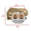Caltric Front/Rear Brake Disc &amp; Caliper Kit for CanAm Outlander