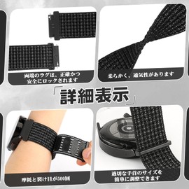 [Onetmpre] Universal Nylon Watch Band 16mm 18mm 20mm 22mm Quick Release Replacement Wristband Men Women Adjustable Watch Strap