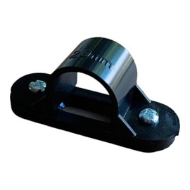 20MM Plastic PVC Conduit Saddles Black - Pack of 5