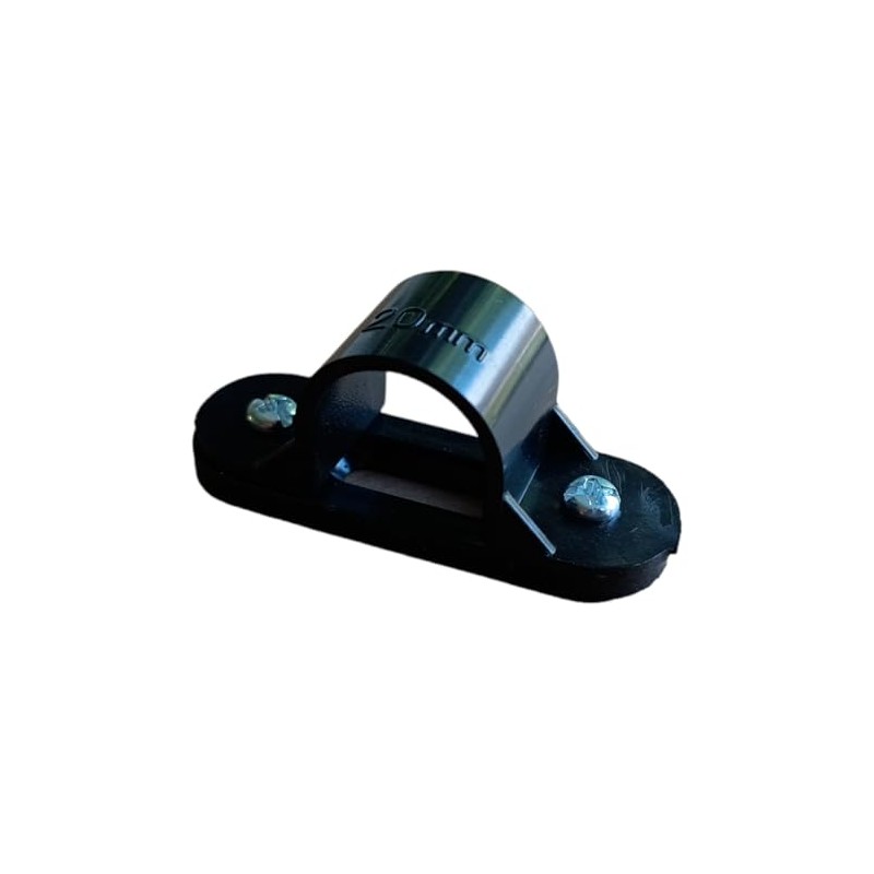20MM Plastic PVC Conduit Saddles Black - Pack of 5