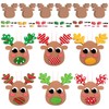 Poen 24 Pcs Christmas Foam Reindeer Craft Kit for Kids
