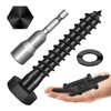 MYWISH (10Sets) 3/8" x 2" Hex Head Lag Bolts, Heavy