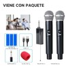 SM58 Microfonos Inalambricos 2 de Mano Dinamico UHF con Receptor
