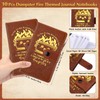 Colarr 10 Sets Dumpster Fire Response Team Leather Notebooks Pens