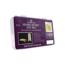 Pro Impressions 500-Piece Advance Natural Deep Smile Nail Tips Set