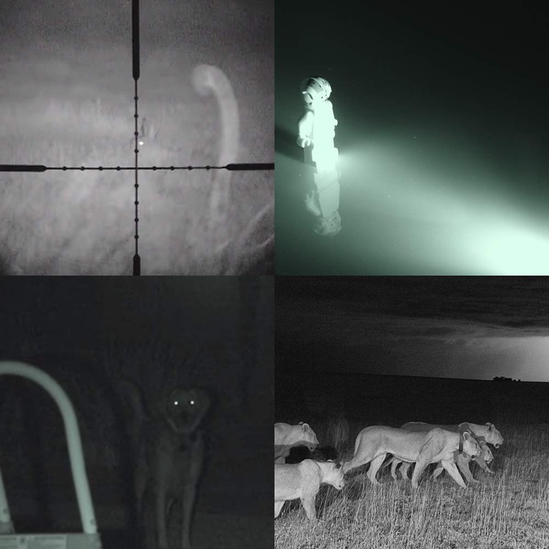 GaiGaiMall IR LED Illuminator Flashlight Zoomable 850nm Infrared Flashlight Night