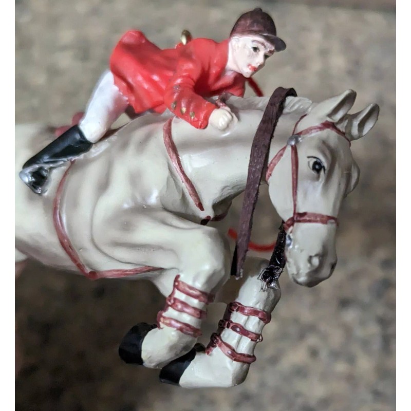 Horse Hunter Equestrian Jumper Christmas Ornament Resin