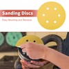 ACROPIX 6 Inch 6 Hole Sanding Discs Round Hook and