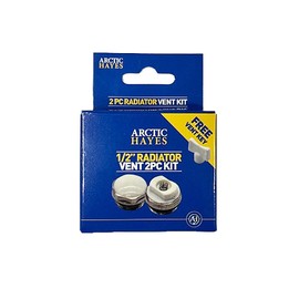 Arctic Hayes AHRVK3 Radiator Vent, Silver, 1/2 inch, Set of 2 Pieces
