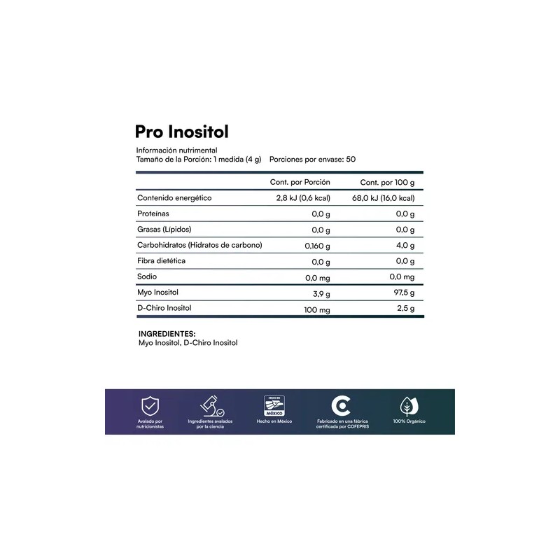 Zesty Inositol Pro 200g Equilibrio Hormonal Myo+d-chiro 40:1