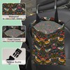 NHNXHWIA Victorian Birds Car Garbage Bag,Berries and Flowers Waterproof Small