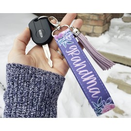 Grandma Keychain Wristlet Mothers Day Gifts for Grandma Mother In Law Present from Grandkids