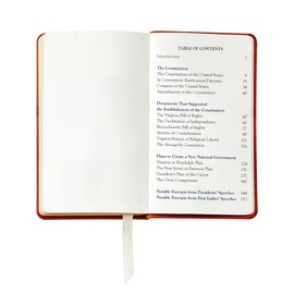 Graphic Image The United States Constitution and Related Documents | Published and Bound in the USA | Genuine Leather Soft Cover | Pocket Size (3.13" x 5.25", Burgundy)