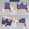 VON HEESEN® Wallets Men & Women, Violet, With coin compartment