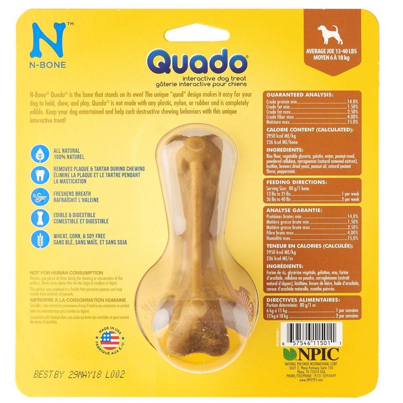 N-Bone Nbone 115011 Quado In Peanut-Mini, Medium