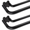 2 Pack Black Wrap Around Double Curtain Rods Set, USFOOK