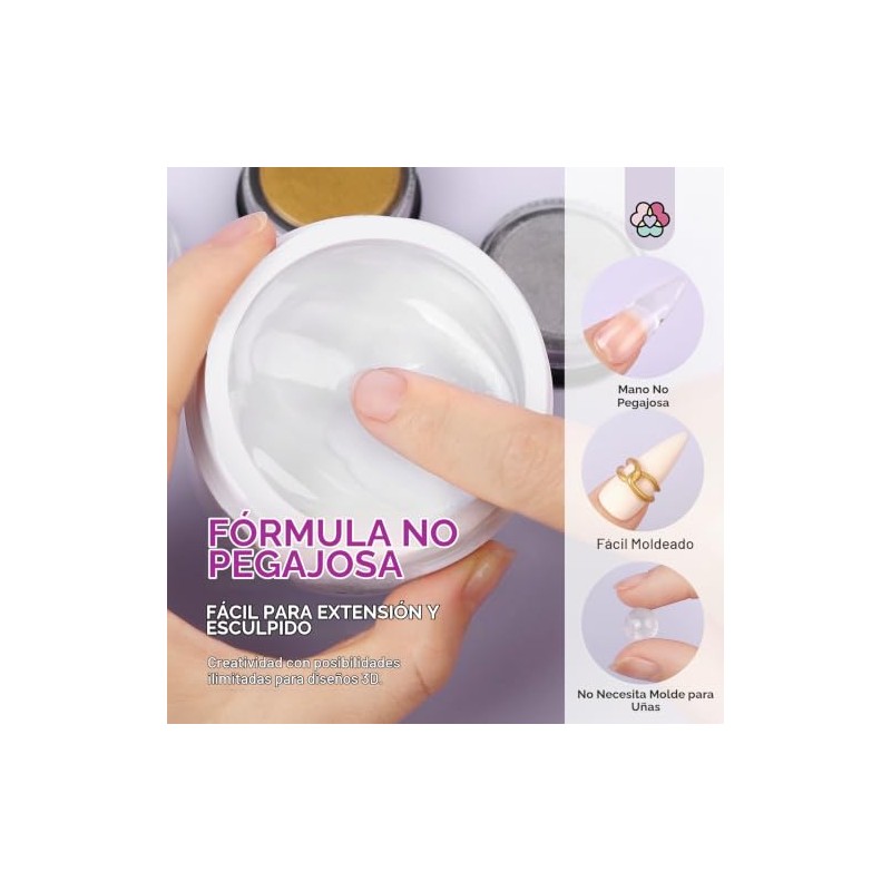 SAVILAND Gel de Uñas Solid Builder - 60G Gel de