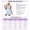 WBQ Womens Tennis Dresses with Built-in Bra & Separated Shorts