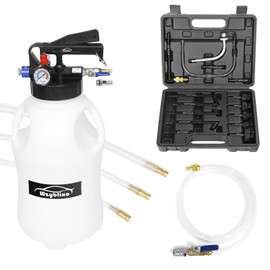 6L Transmission Fluid Pump and Oil Extractor Pump,6L Automatic Transmission Fluid Pump Fluid Extractor/Dispenser for ATF Filler System with 15 Pieces ATF Filler Adapters and 4 Hoses (BLUE, 6L)