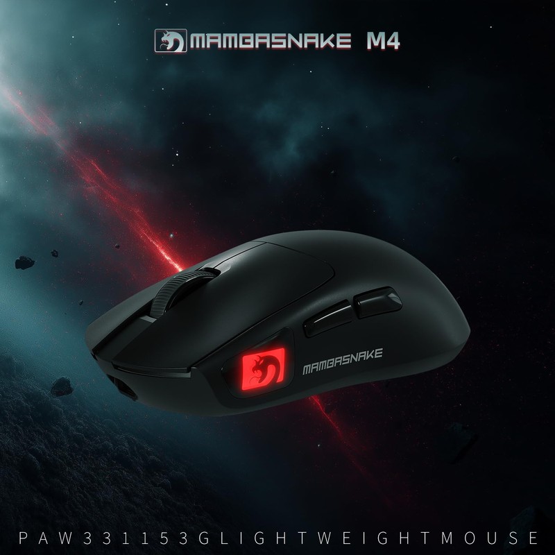 ATTACK SHARK × MAMBASNAKE M4 Wireless Gaming Mouse, 24000 Adjustable