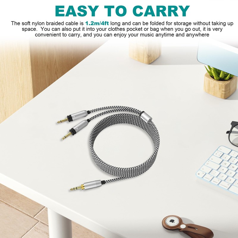 Focal Replacement Cable Compatible with Focal Elear, Elegia, Elex, Clear,