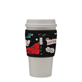Sok It HotSok Coffee & Tea Reusable Insulated Neoprene Cup Sleeve (Heart & Soul)