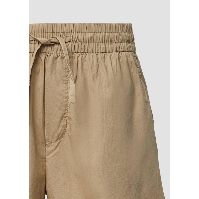 s.Oliver Lightweight Relaxed Fit Cotton Blend Shorts, light brown, 42
