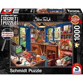 Schmidt Spiele 59977 Secret Puzzle Father's Workshop 1000 Piece Puzzle