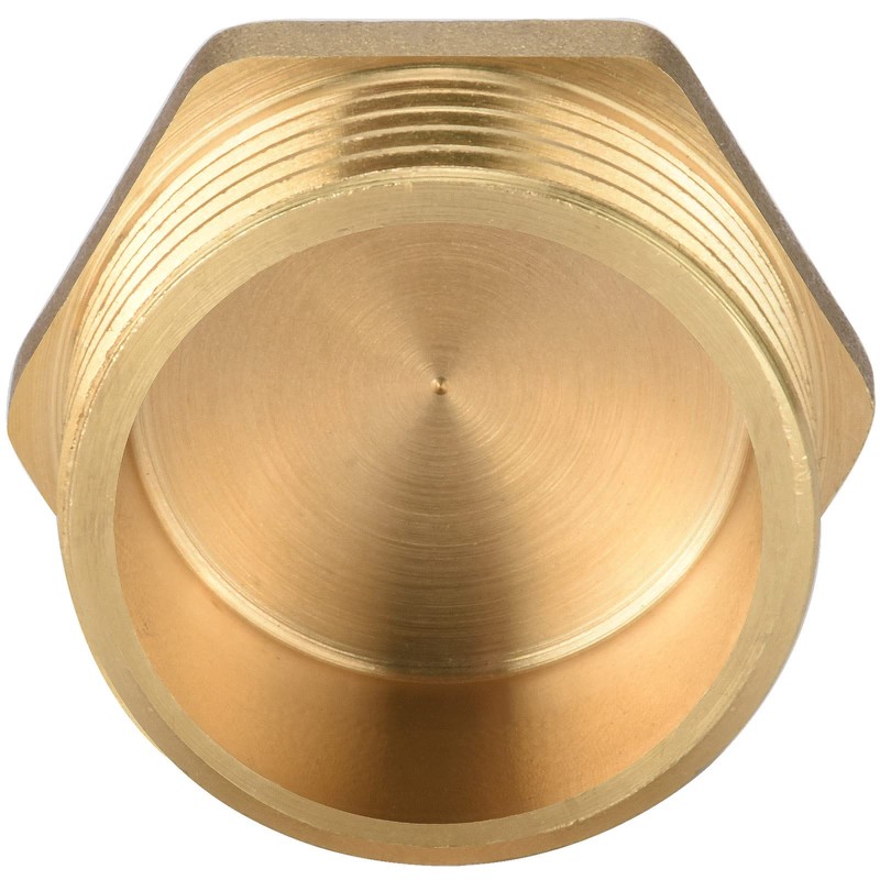 nutmanel Brass Plug, 1 Inch Male Thread, Brass Blanking Plug