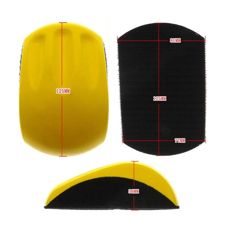 XLKJ Sanding block with recessed grips, hand sanding block pad
