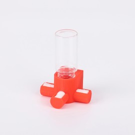 Daerky Jumping Spider Water Dispenser, Magnetic Hanging Feeder,Suitable for Jumping Spiders,Tarantulas, Praying Mantises,Arboreal Animals, and Other Small Animal Enclosure Accessories,5ML (Red)