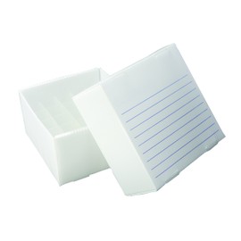 Heathrow Scientific HS120387 True North Flatpack PP Freezer Boxes, 25 Place, 5 mL, Natural (Pack of 10)