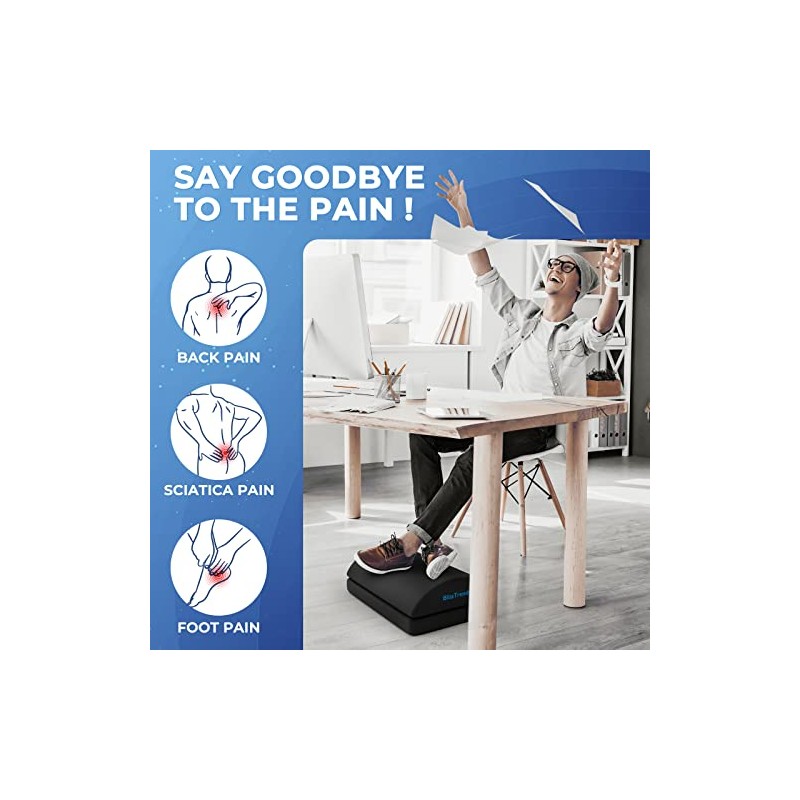 BlissTrends Foot Rest for Under Desk at Work-Versatile Foot Stool