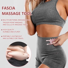 AICNLY Large Fascia Massage Blaster Tool for Cellulite– Deep Tissue Cellulite Roller for Lymphatic Drainage, Circulation Boost, Muscle Release, Myofascial Release&Trigger Points