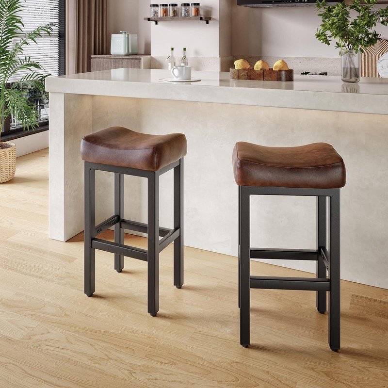 29 Inch Bar Height Bar Stools Set of 2, 29"