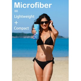 Microfiber Thin Lightweight Beach Towel Sand Free Quick Dry Absorbent Compact Towels for Swimming Pool Camping Beach Accessories Large Easy Pack Travel Things for Vacation Essentials Adult Gift