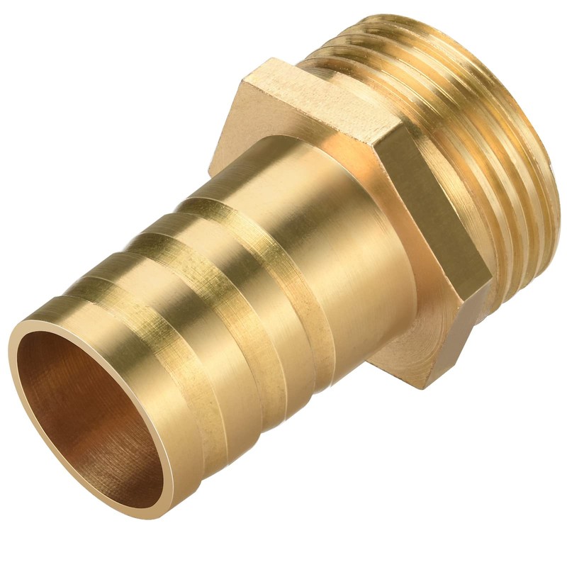 Drado Brass Hose Nozzle Brass Hose Connection Plug Adapter 3/4