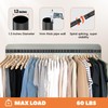 Closet Rods for Hanging Clothes 17 to 87 Inches Metal