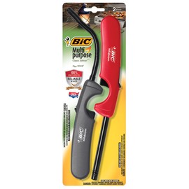 BIC Multi-Purpose Classic Edition Lighter & Flex Wand Lighter, 2-Pack