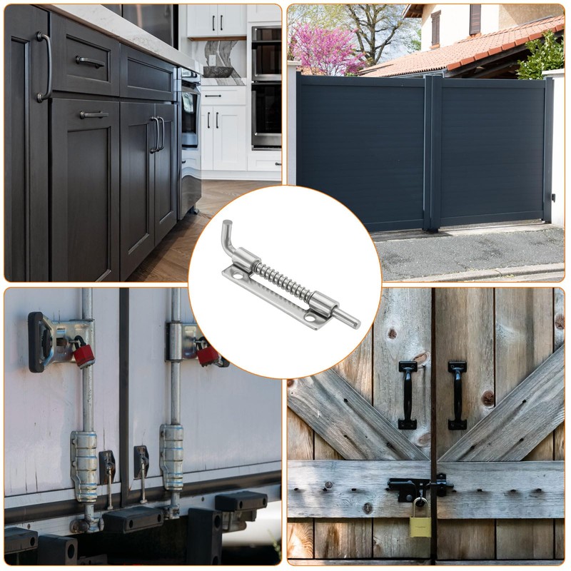 sourcing map Spring Loaded Latch Pin 3.35 x 0.69 Inches,