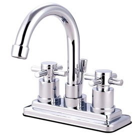 Kingston Brass KS8661DX Concord 4" Centerset Bathroom Faucet, 4-7/8", Polished Chrome