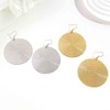 Yienate Circle Disc Dangle Drop Earrings Gold Boho Large Round