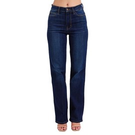 Judy Blue High Waist Straight Jeans 82627 (US, Numeric, 11, Regular, Regular, Dark Blue)