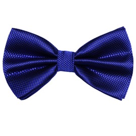 DonDon Men's Bow Tie 12 x 6 cm with Hook Fastener and Adjustable Size for Special Occasions -