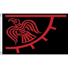 Flag Wholesaler Odinic Raven Flag, Large (4ft x 3ft)