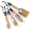 HANJKINZ Chalk and Wax Paint Brush 4Pcs Set, Chalk Paint